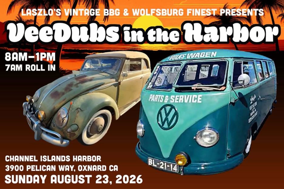 VeeDubs in the Harbor Car Show flyer August 2026